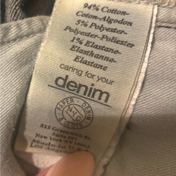 Paper Denim and Cloth dark rinse high-rise straight leg jeans size 30 - Picture 4 of 4